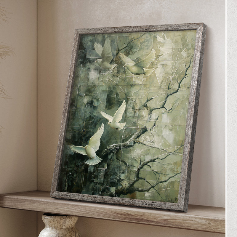 ANIMALS Series LXV, reproduction encadrée - bois massif, H 30 po x l 24 po