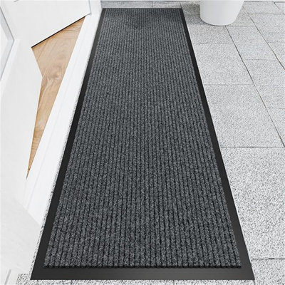 Heavy Duty Indoor/Outdoor Doormat - Non-Slip Rubber Backing, Low Profile Mat for Entryways, Patio, Home & Commercial Use