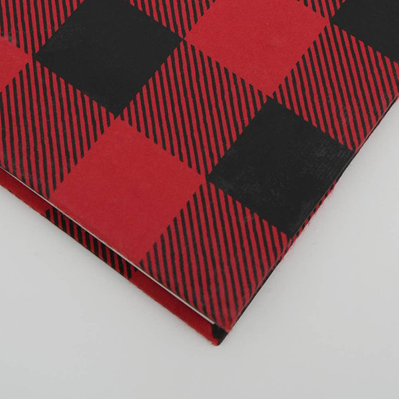  Cahier à couverture rigide écologique fabriqué à la main en rouge | Papier recyclé