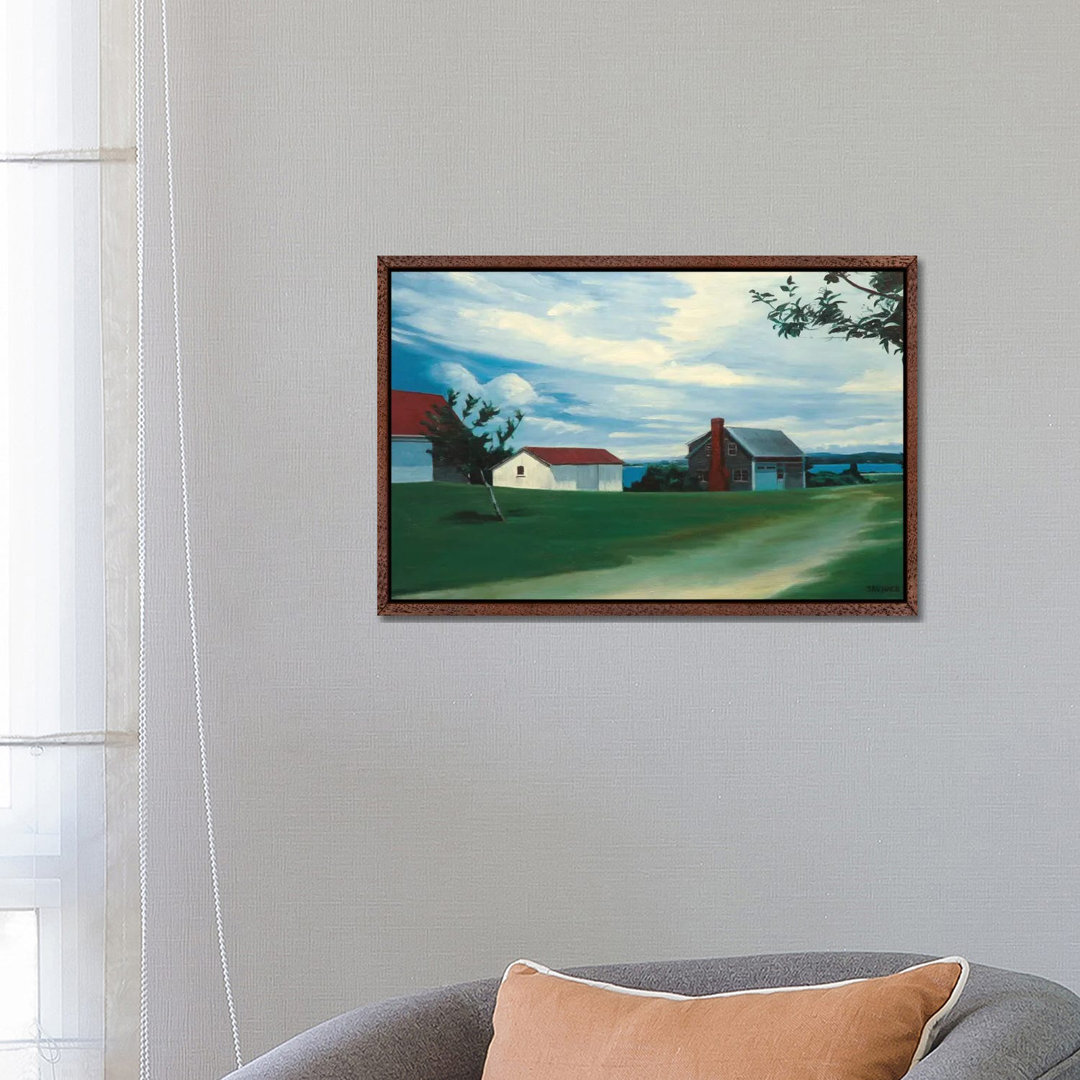 Anwesen mit Blick auf den Menemsha-Teich von Nick Savides - Galerie-verpackte Leinwand Giclée auf Leinwand