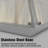 Triangular Pyramid Table Lamp Stainless Steel Base Desk Lamp