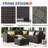 6 Piece Rattan Sectional Seating Group With Cushions-1998383400