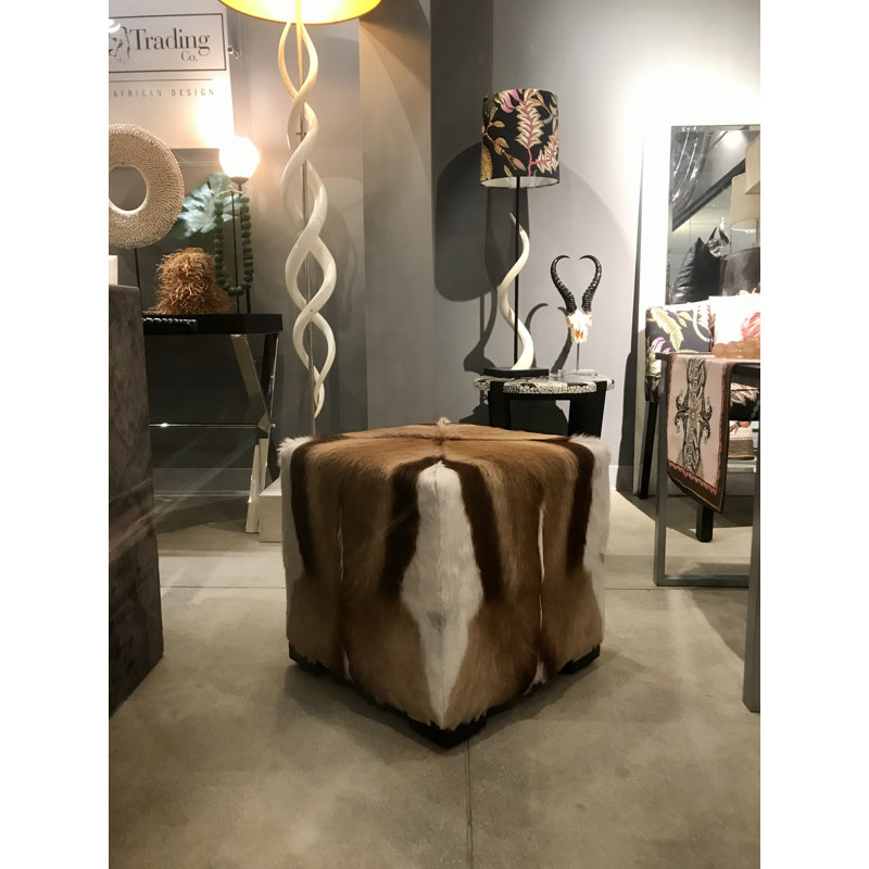 Springbok Hide Cube Ottoman