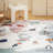 Kids Animal World Map Rectangle Play Rug