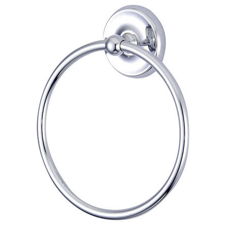 Elizabeth Wall Mounted Towel Ring, Polished Chrome