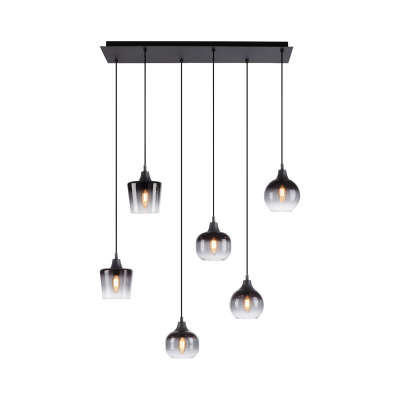 Mechra 6 - Light Black Kitchen Island Pendant
