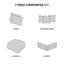 Ensemble d'édredon 7 pièces pour grand lit, imprimé 7 pièces-116011372-116011373