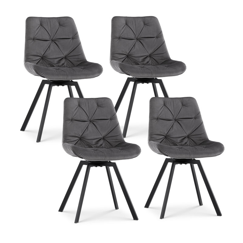 Anginette Side Chair Set, Grey, 2