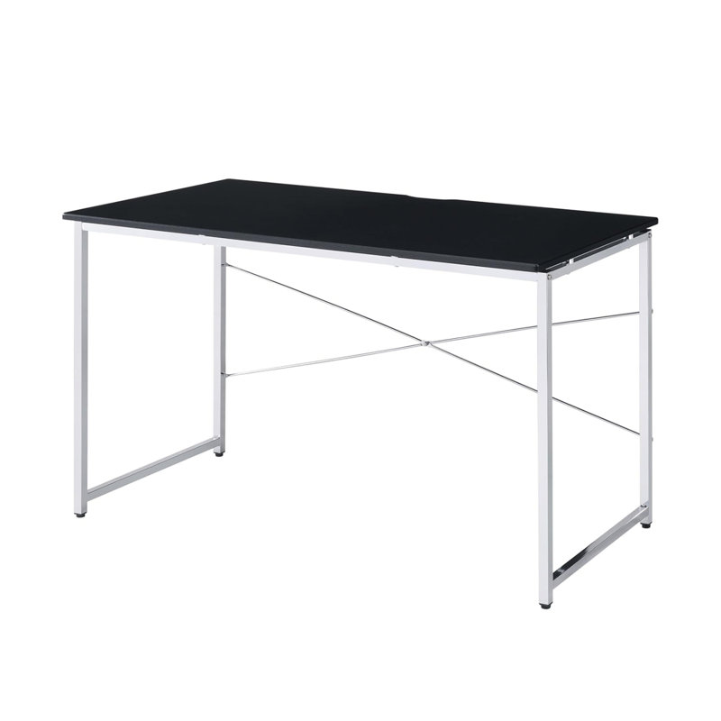 Bureau rectangulaire avec structure en métal
