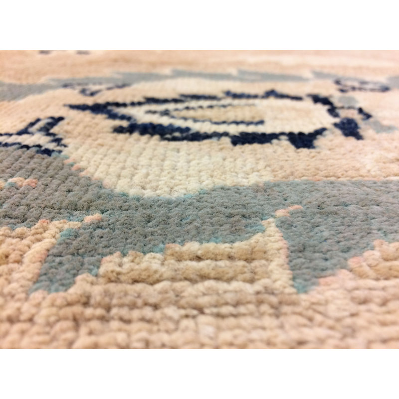 Tapis en laine noué à la main Avent rouille de 10 pi 2 po x 13 pi 9 po
