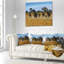 Coussin décoratif "mémoire africaine" des éléphants d’éléphant sauvage africain-29891632-29891636