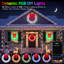 Décoration de Noël 44 po avec guirlande de Noël d'extérieur pré-éclairée et décoration de Noël à DEL chaude / programmable pour la maison