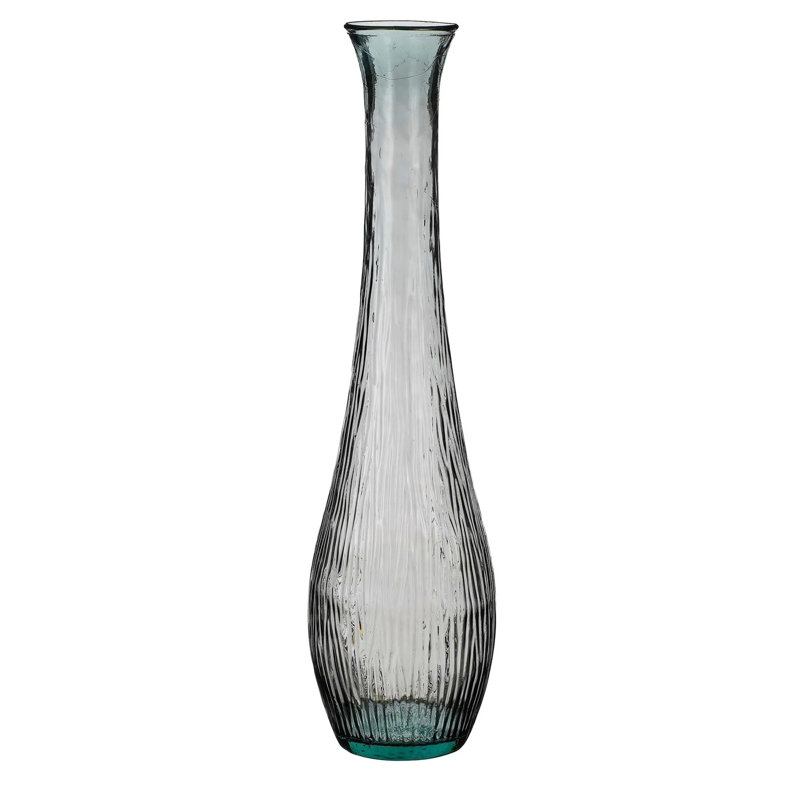Altjira Recycled Glass Table Vase, Anthracite, 99cm H x 25cm W x 25cm D