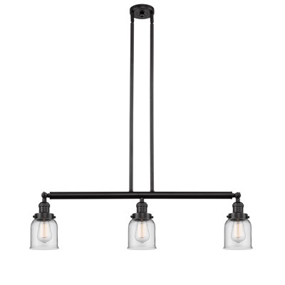 Luminaire suspendu linéaire à 3 lumières pour îlot de cuisine Tom