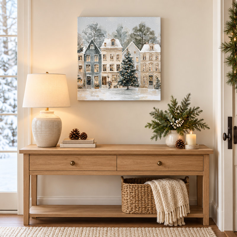 Quiet Winter Square Wrapped Canvas Wall Art, 20"x20"