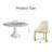 Round Stone White Dining Table Set-806186431-806186430-806186429