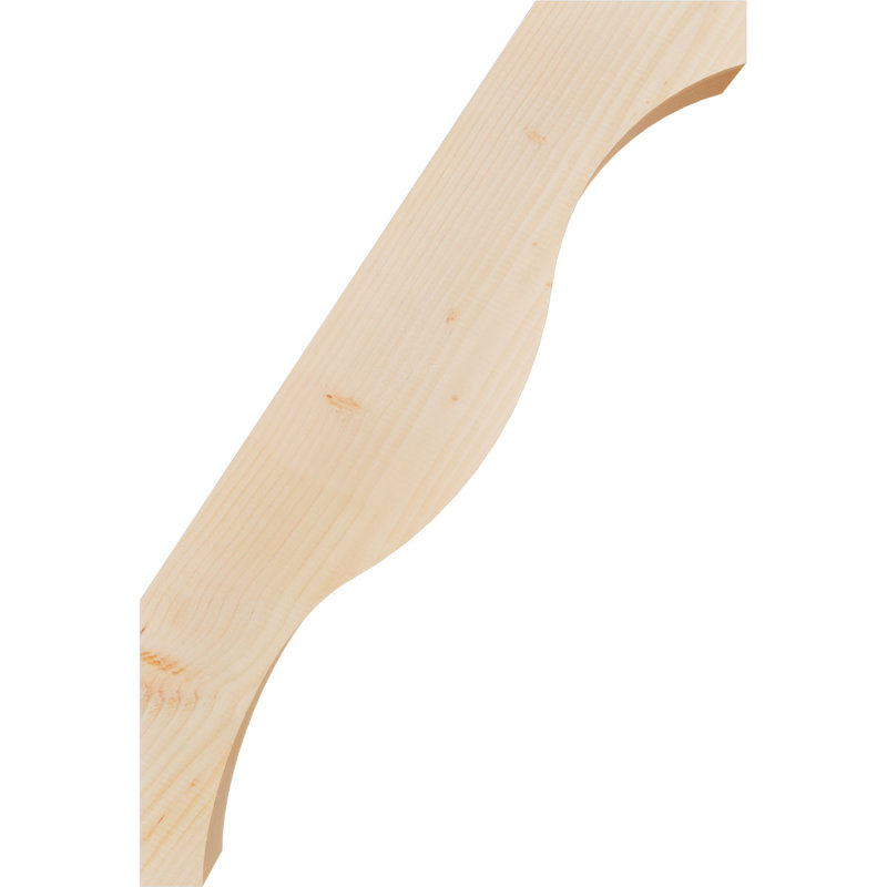 Attelle de genou Funston, Sapin de Douglas, Lisse, H 38 po x l 3,5 po x P 26 po