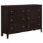 Commode 6 tiroirs Boden Cappuccino