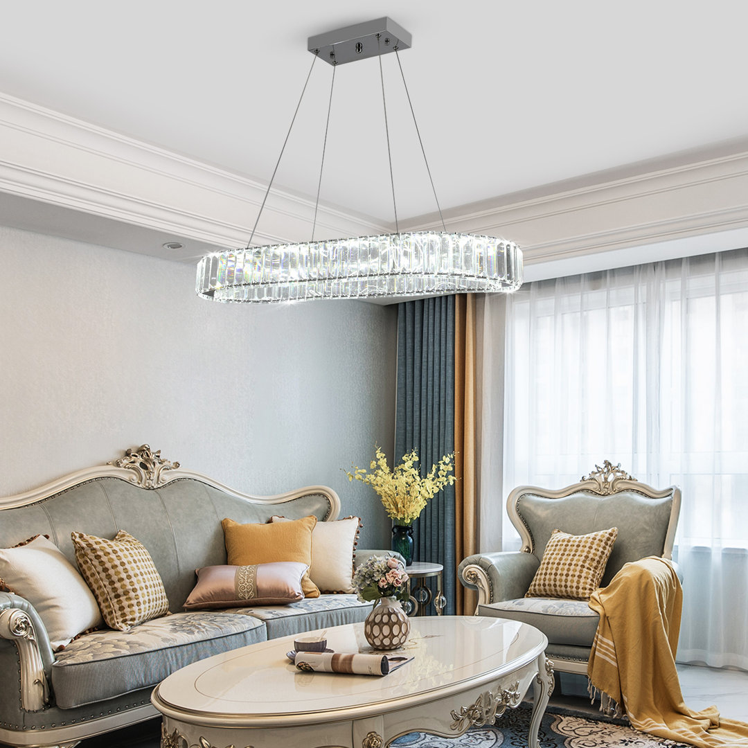 Kirt 1 - Light Crystal LED Chandelier