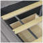 Upholstered Daybed Twin Size With Two Drawers And Wood Slat