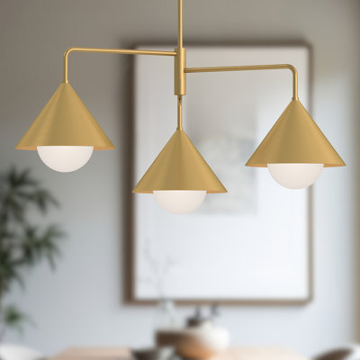 Lustre géométrique à 3 lumières Ireland
