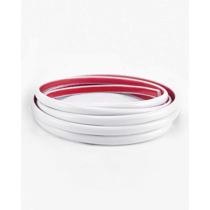 120 po x 0,5 po, garniture à peler et coller, Blanc