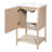 Featuring a ceramic sink, freestanding single vanity