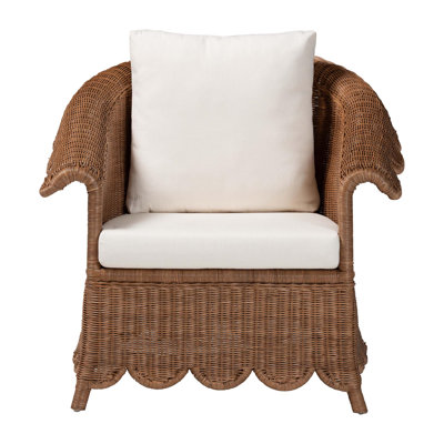 Detta Rattan 15"H Armchair 