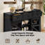 Buffet 55 po avec 3 tiroirs et tablettes réglables | Idée de cadeau-48783316