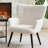Modern Mid Century Accent Chair With Backrest & Metal Legs-1648502268