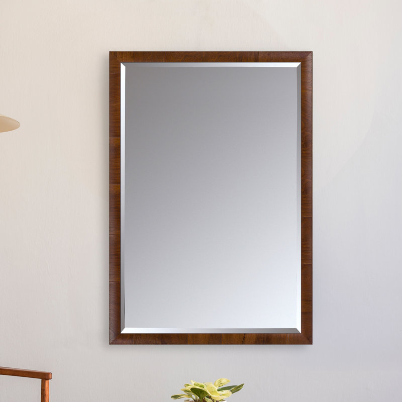 Miroir décoratif biseauté traditionnel Raylee, 12 po x 39 po