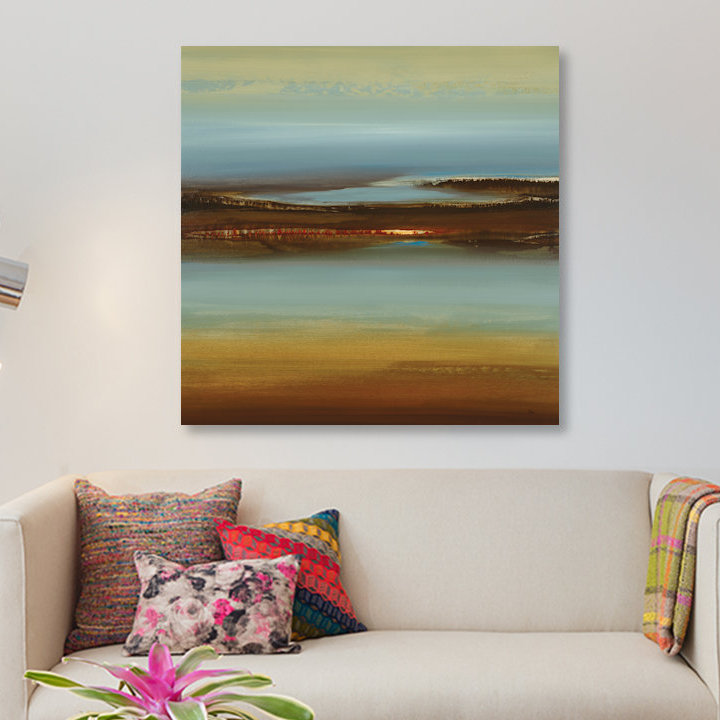 «Zen Land», impression sur toile, H 48 po x l 48 po x P 1,5 po, Toile tendue, Pas de tapis
