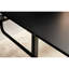 Table carrée extensible avec pieds en métal, noir, option essentielle pour le salon