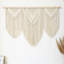 Grande suspension murale en macramé (beige-triangle)