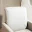 Fauteuil d'appoint rembourré en faux lin, fauteuil moderne avec structure en bois massif, fauteuil simple pour salon, chambre à coucher