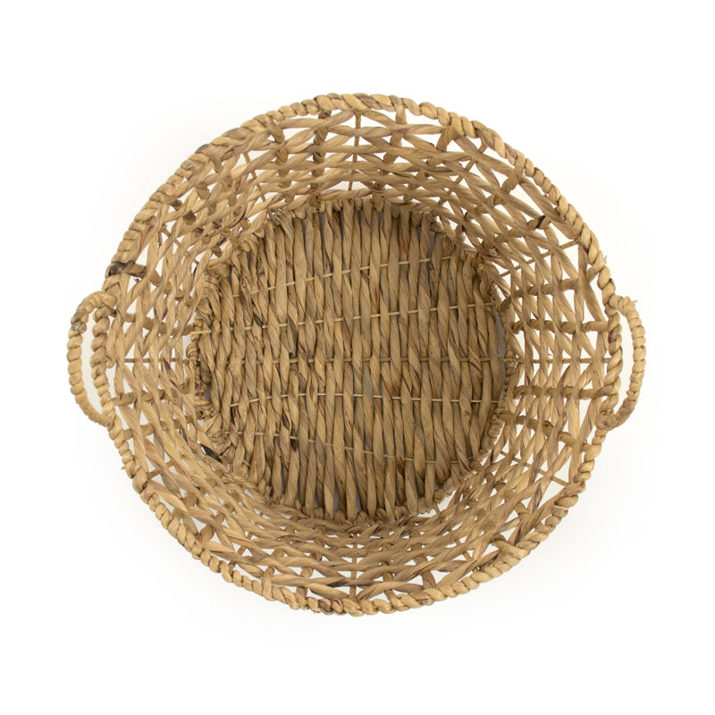 Decorative Basket, 11.5" H x 13.75" W x 13.75" D