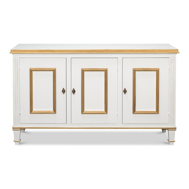 Louis XVI 60'' W Buffet, Cotina White
