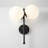 Aurelius 28" Modern 2-Light Vertical Globe Wall Sconce