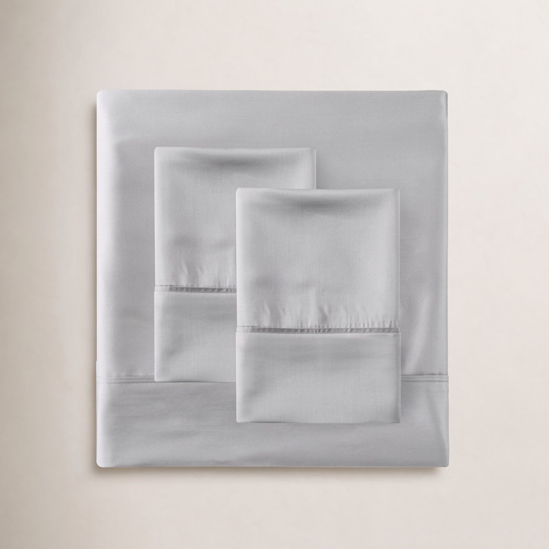 Canali Sateen Sheet Set, Queen, Light Gray