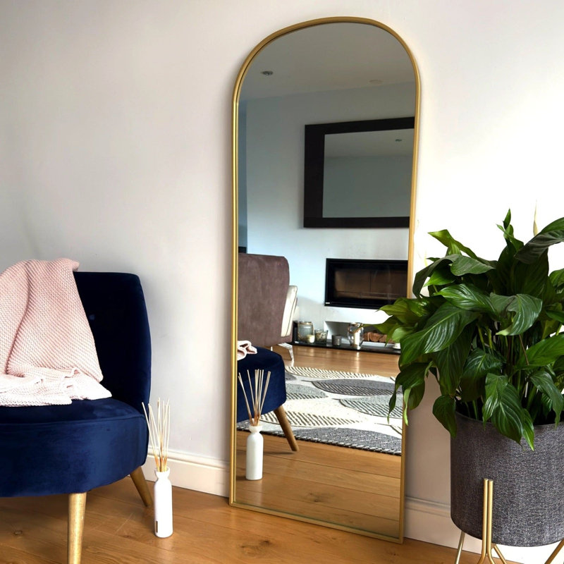 Yoko - Gold Metal Gentle Arch Mirror, 150cm x 60cm