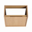 Meuble-lavabo de 24 po avec lavabo en céramique, conception compacte pour petits espaces, deux tiroirs et tablette réglable