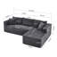 Canapé modulaire de 105 po avec canapé en forme de L et canapé-lit modulaire sans dossier de 105 po-978708526-978708527