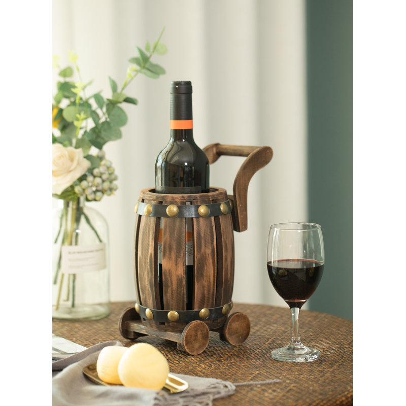 Support à vin de table pour 1 bouteille cart Cornelison