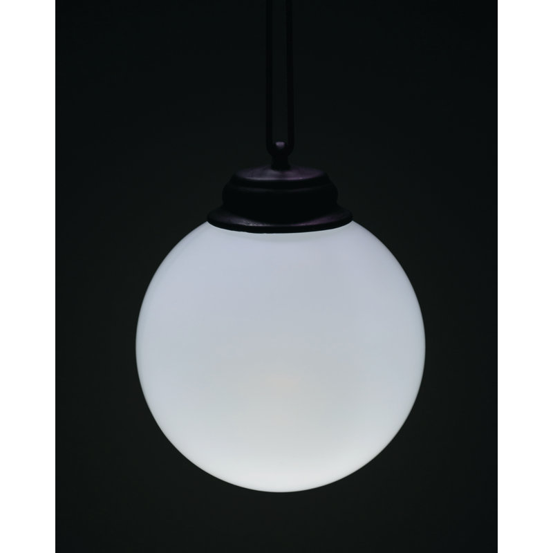 5.25'' Battery Powered Outdoor Hanging Light, White