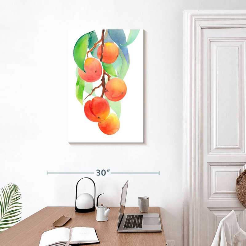 Yarlin Branch Of Peaches, 30" H x 20" W