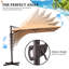 Parasol en porte-à-faux 11 pi x 9 pi avec base-1443591215