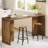 62.99" Rustic Brown Narrow Counter Height Pub Table, Bar Height Dining Table For Kitchen Or Dining Room