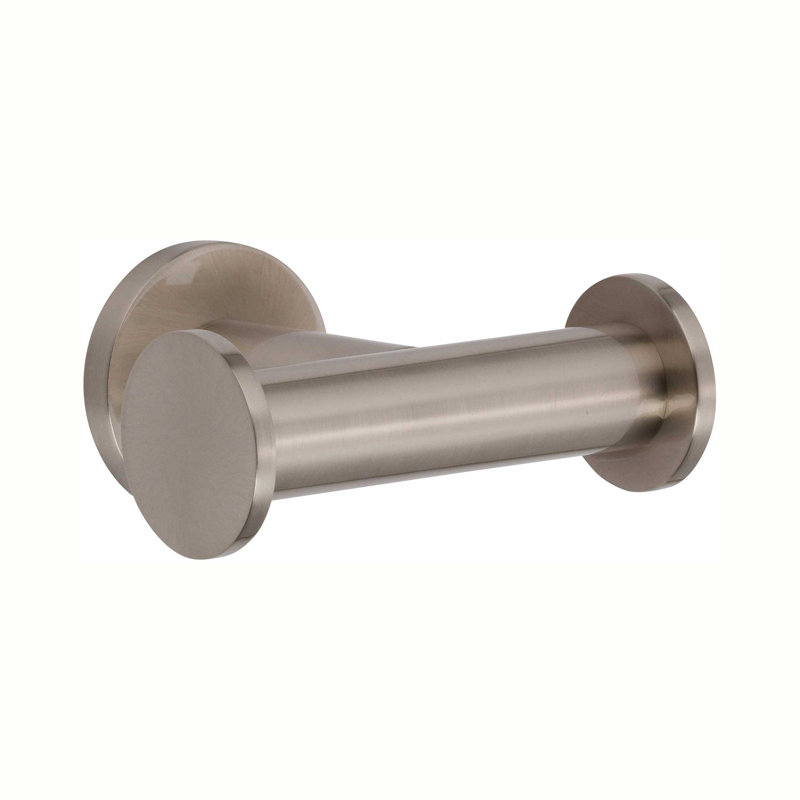 Kubic Double Robe Hook, Stain Nickel