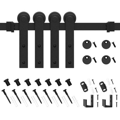 Ensemble de quincaillerie pour porte de grange 6 pi Super Mini
