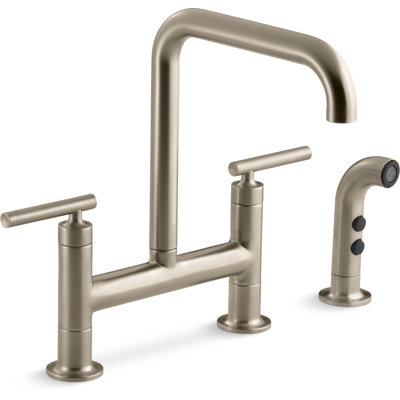 Kohler Purist Bridge Faucet with Sidespray